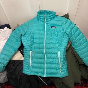 Teal Patagonia puffer